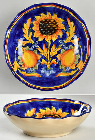 Tuscan Sunflower 8" Round Vegetable Bowl