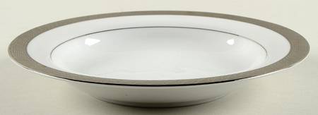 Pure Platinum Rim Soup Bowl