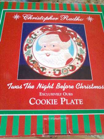 Twas the Night Before Christmas Cookie Plate