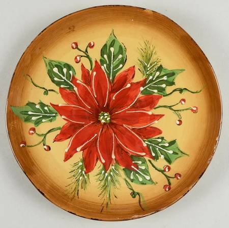 Poinsettia Salad Plate