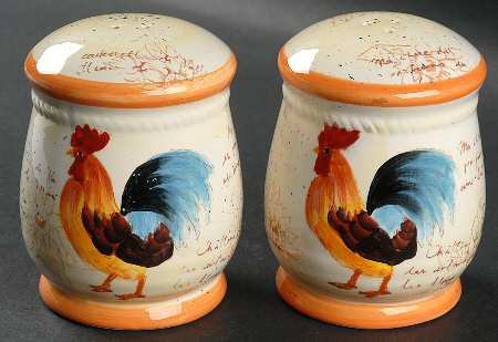 Country Rooster Pullet Salt & Pepper Set