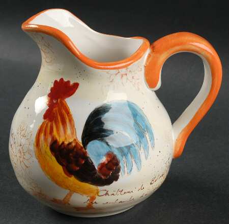 Country Rooster Pullet Pitcher