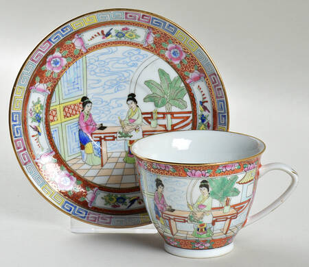 CX443 Footed Cup & Saucer Set