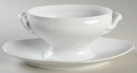 CHF1478 Gravy Boat w/Attached Underplate No Lid