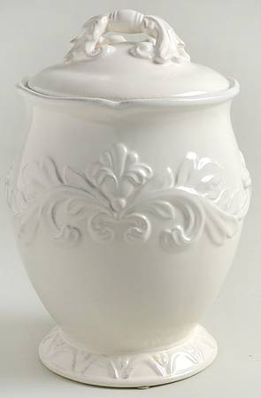 Firenze Ivory Medium Canister & Lid
