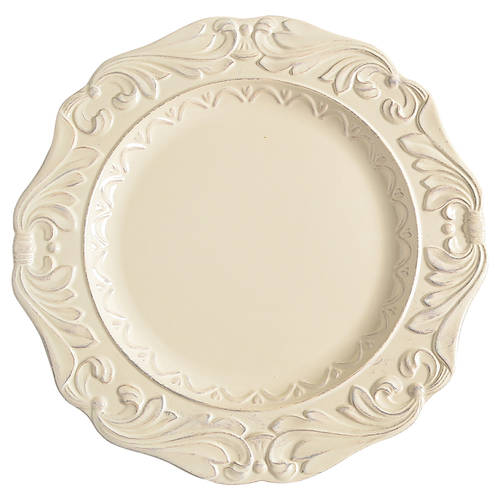 Firenze Ivory 13" Chop Plate (Round Platter)