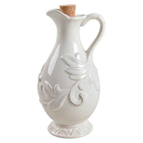 Firenze Ivory Oil Jar & Cork Stopper