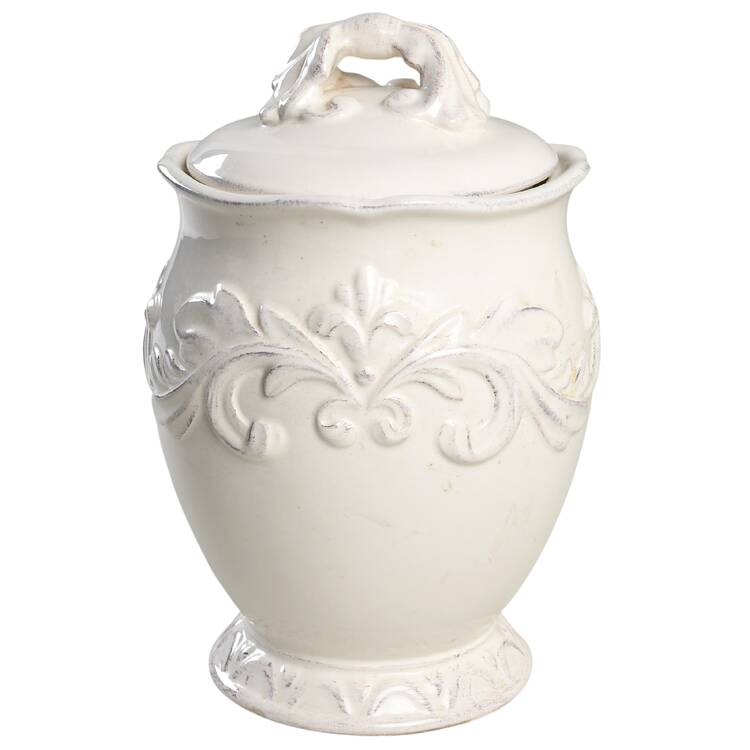Firenze Ivory Small Canister & Lid
