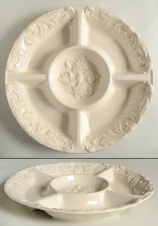 Firenze Ivory 1 Piece Chip & Dip