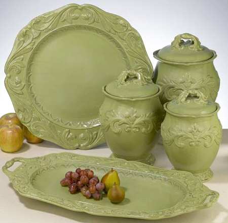 Firenze Green 22" Fish Platter