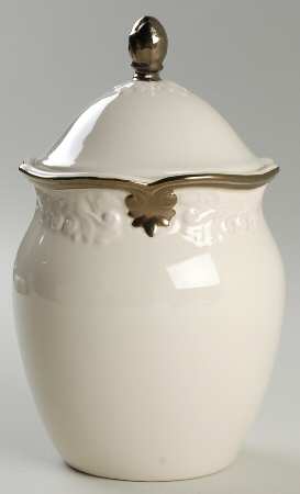 Regency Ivory Small Canister & Lid