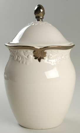 Regency Ivory Large Canister & Lid