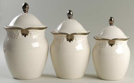 Regency Ivory (3 Piece) Canister Set (Box Set)