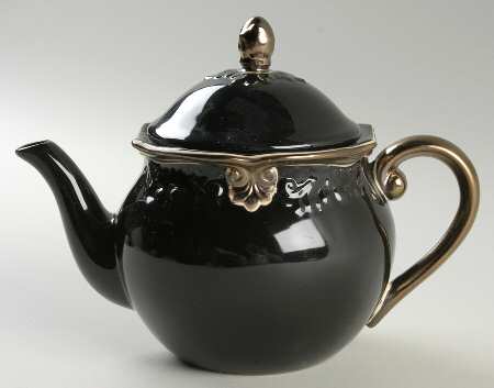 Regency Black Teapot & Lid