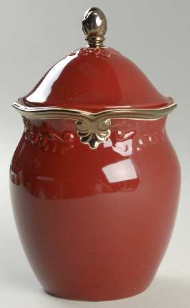 Regency Red Small Canister & Lid