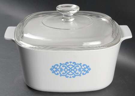 Shell Oil Medallion 3 Quart Square Casserole with Lid