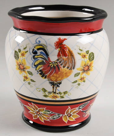 Chanticleer Rooster Large Canister No Lid