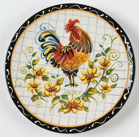Chanticleer Rooster Salad Plate