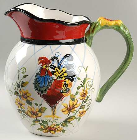 Chanticleer Rooster 128 Oz Pitcher