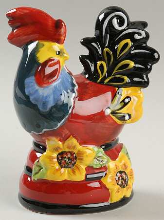 Chanticleer Rooster Figural Salt Shaker
