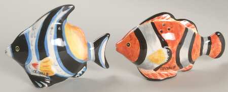 Blue Lagoon Figural Salt & Pepper Set