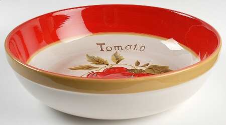 Antique Vegetables 13" Pasta Serving Bowl