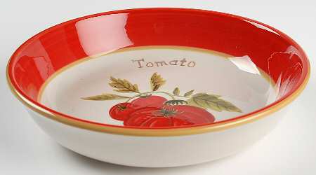 Antique Vegetables 9" Individual Pasta Bowl