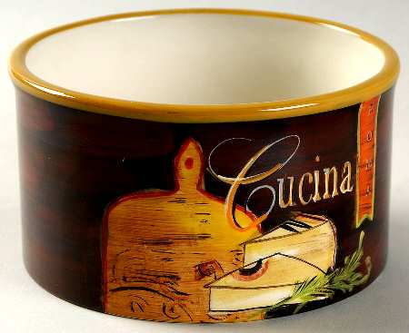 Cucina (Cheese, Wine, Olive Oil) Dip Bowl (for Dip and Spreader)