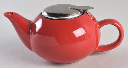 Tea Collection Red Tea Pot & Lid w/Infuser