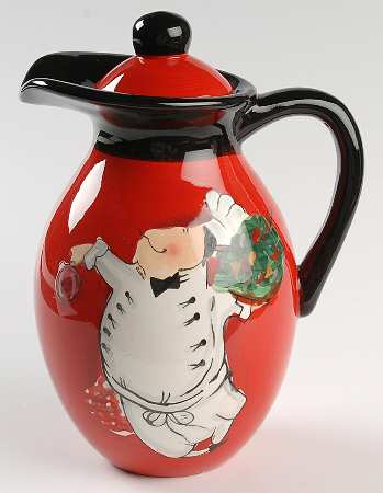 Viva la Pasta Oil Jar/Server & Lid
