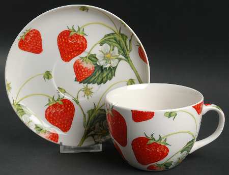 Berry Fields Breakfast Cup & Saucer Set