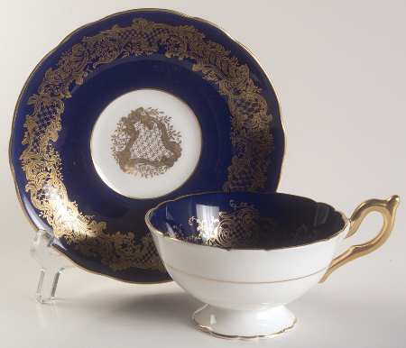 Golden Wedding Cobalt Blue by Coalport