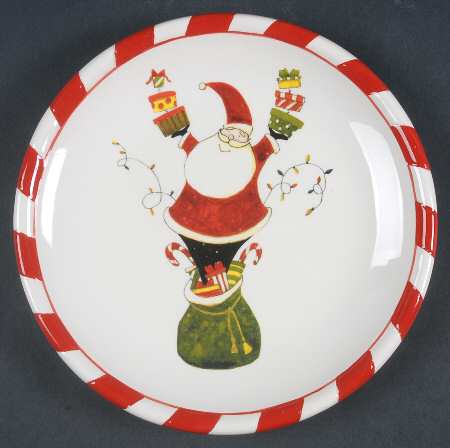 Celebrate Santa Salad Plate