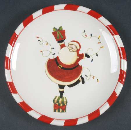 Celebrate Santa Salad Plate
