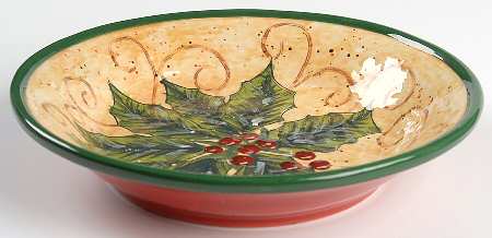 Tuscan Christmas 9" Individual Pasta Bowl
