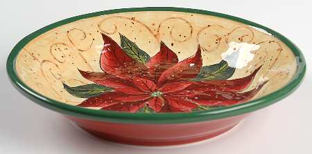 Tuscan Christmas 9" Individual Pasta Bowl