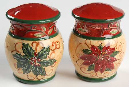 Tuscan Christmas Salt & Pepper Set
