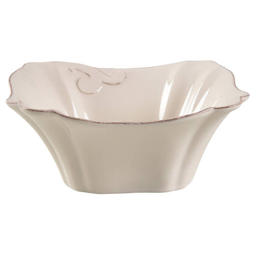 Arabesque Cream Square Soup/Cereal Bowl