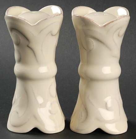 Arabesque Cream Salt & Pepper Set