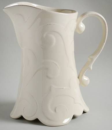 Arabesque Cream 48 Oz Pitcher