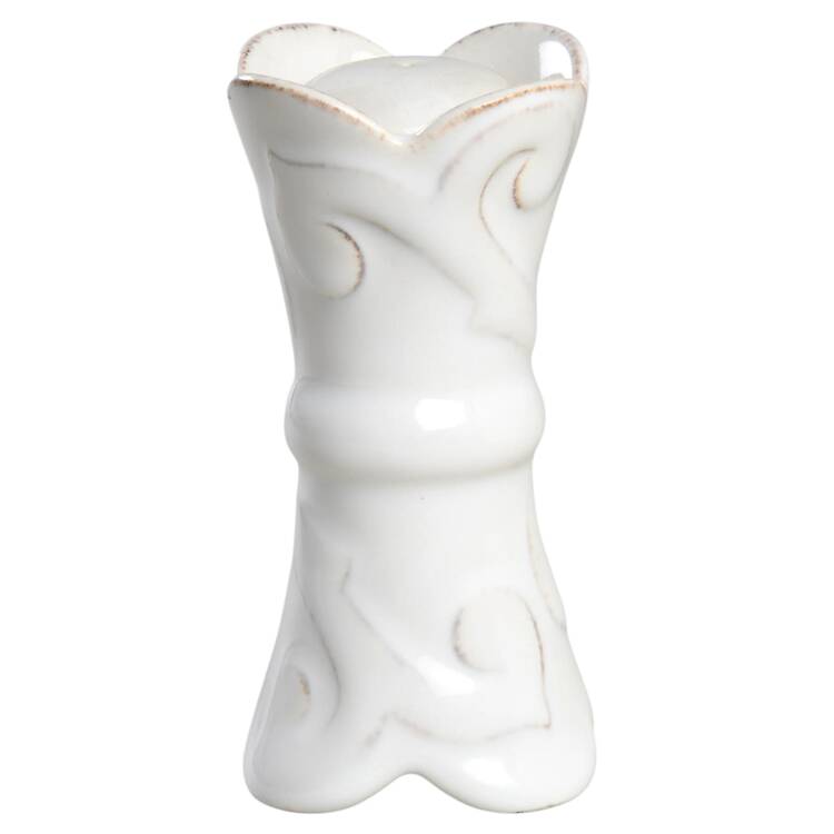 Arabesque White Salt Shaker