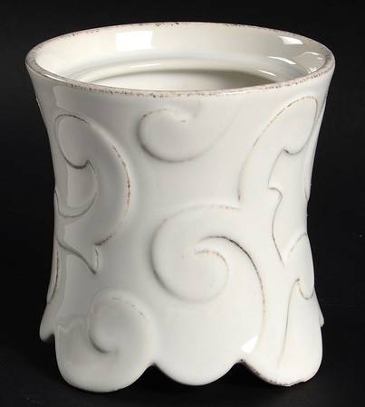Arabesque White Sugar Bowl No Lid