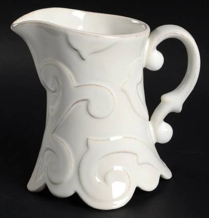 Arabesque White Creamer