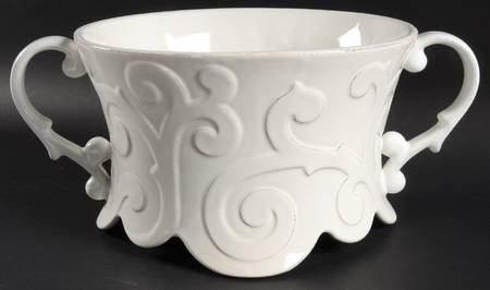 Arabesque White Centerpiece
