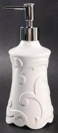 Arabesque White Lotion Dispenser
