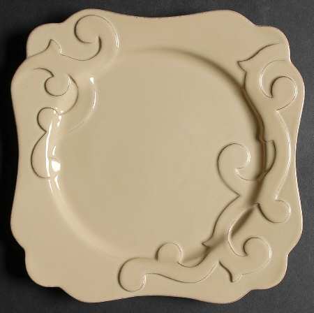 Arabesque Maize Square Salad Plate