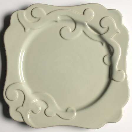 Arabesque Seafoam Square Salad Plate