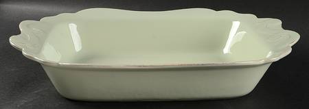Arabesque Seafoam 15" Rectangular Baker