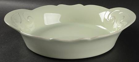 Arabesque Seafoam 12" Pasta Serving Bowl