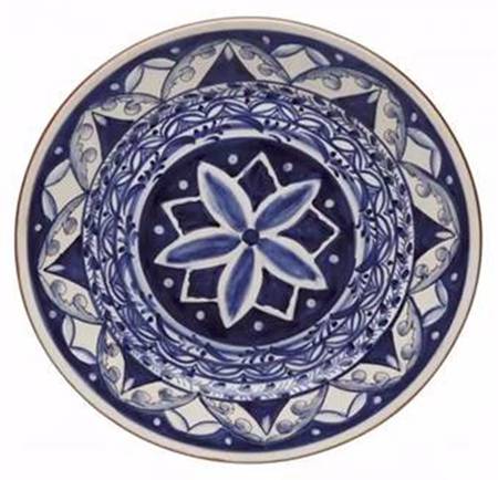 Alentejo Indigo 17" Chop Plate (Round Platter)